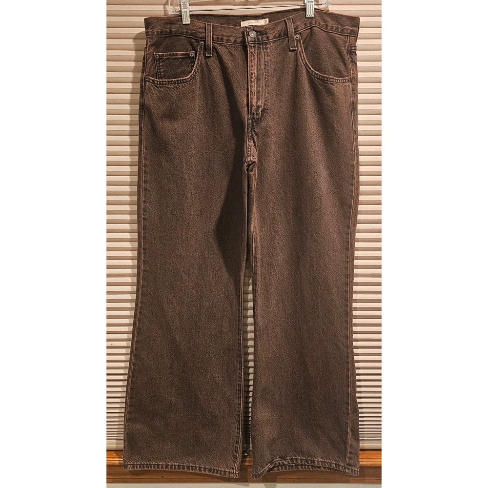 Levis Baggy Boot Womens W33 L31 Brown Denim‎ Jeans High Rise